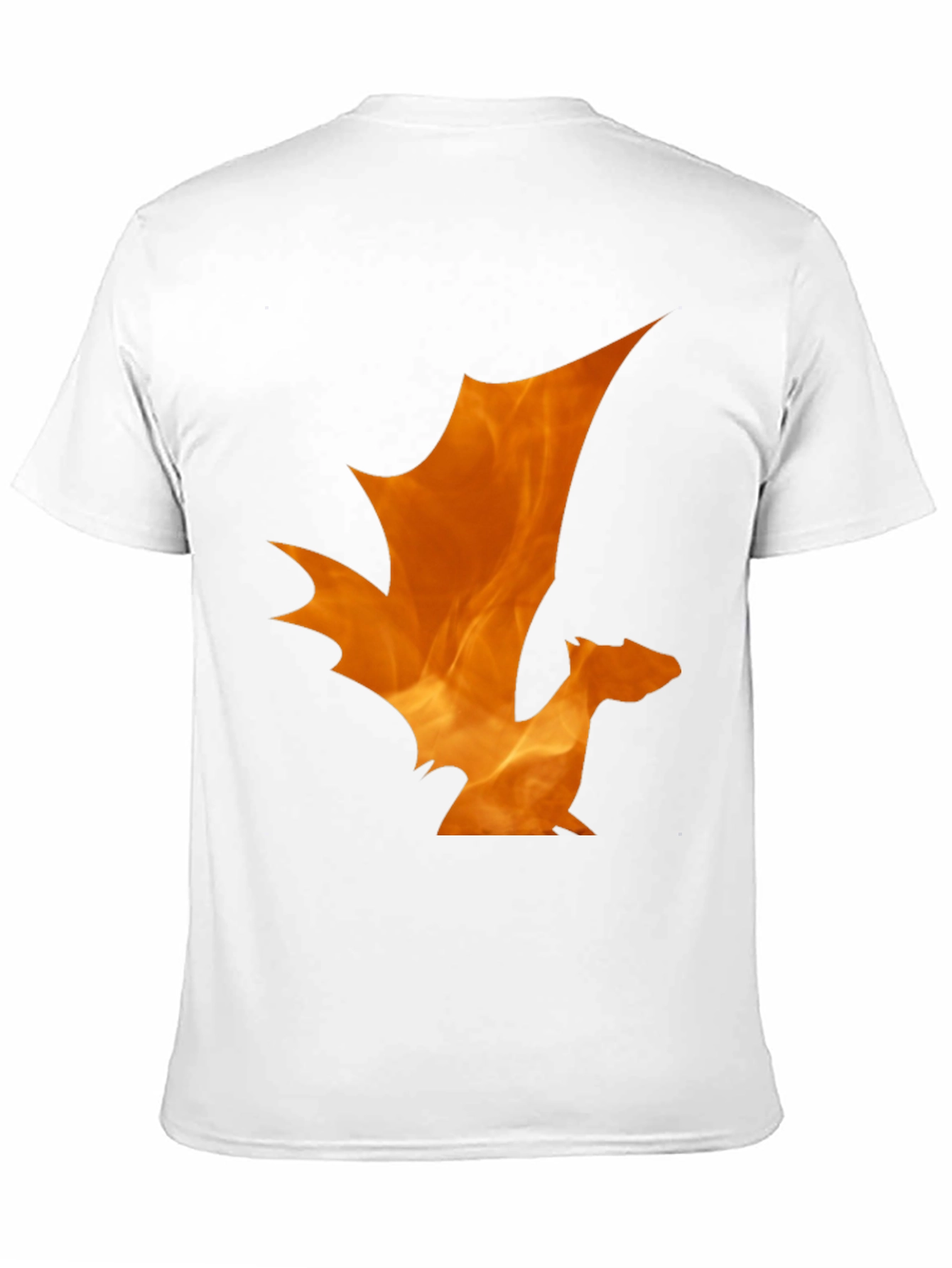 Fiery Dragon Graphic Tee - Black Cotton T-Shirt