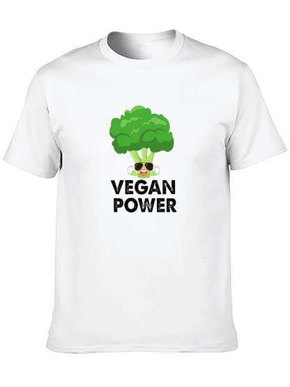 Vegan Power T-Shirt - Broccoli Graphic Tee