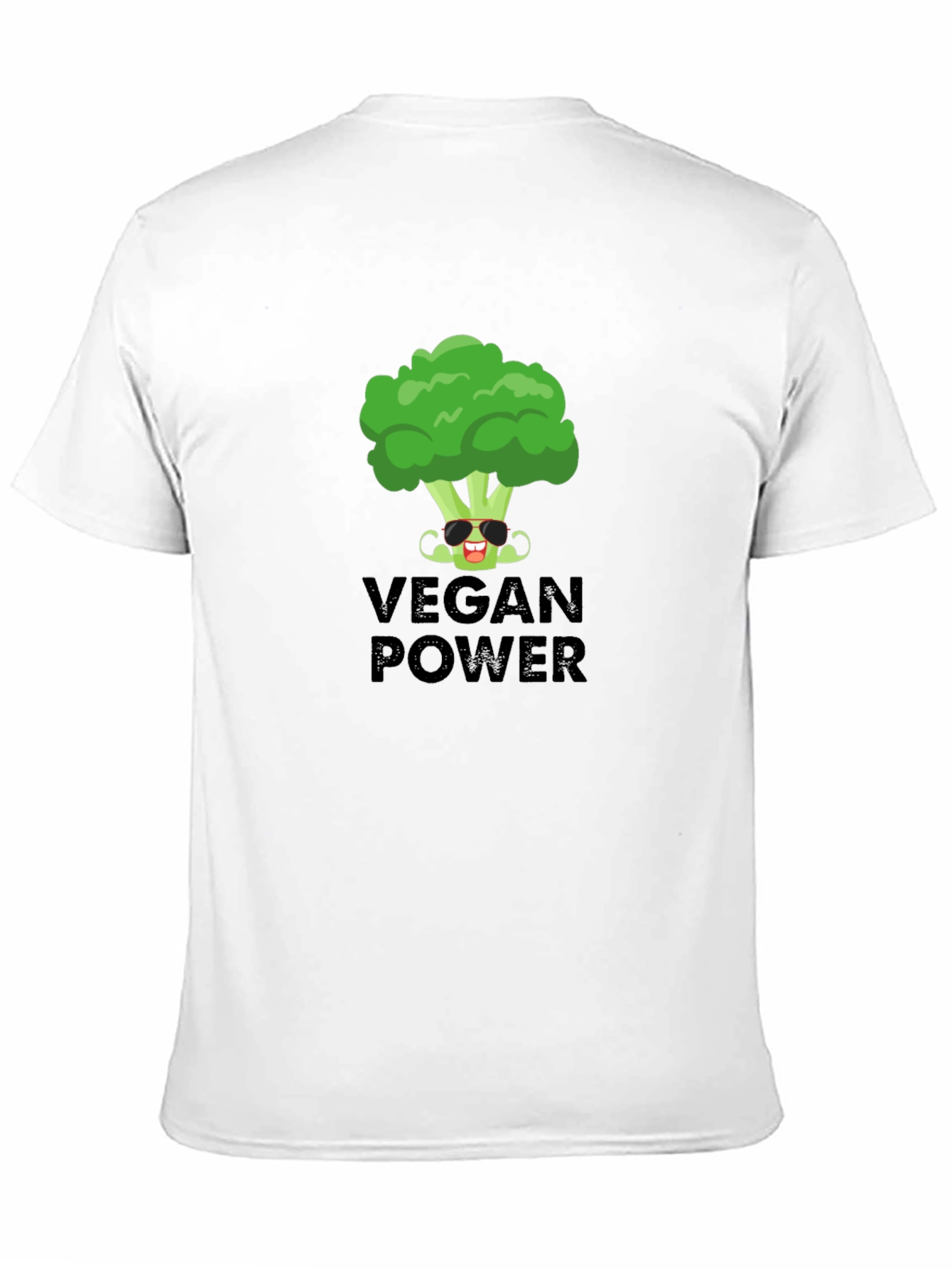 Vegan Power T-Shirt - Broccoli Graphic Tee