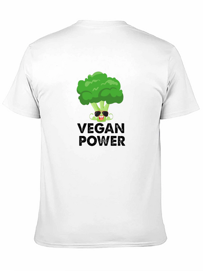 Vegan Power T-Shirt - Broccoli Graphic Tee