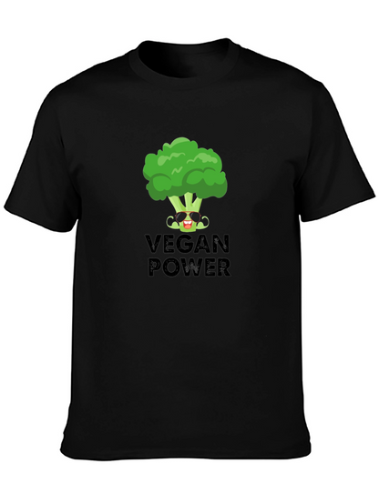 Vegan Power T-Shirt - Broccoli Graphic Tee