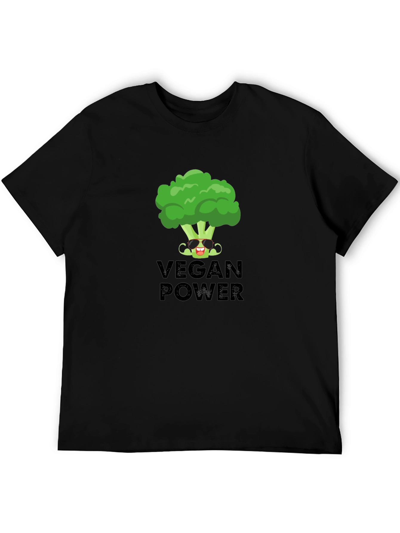 Vegan Power T-Shirt - Broccoli Graphic Tee