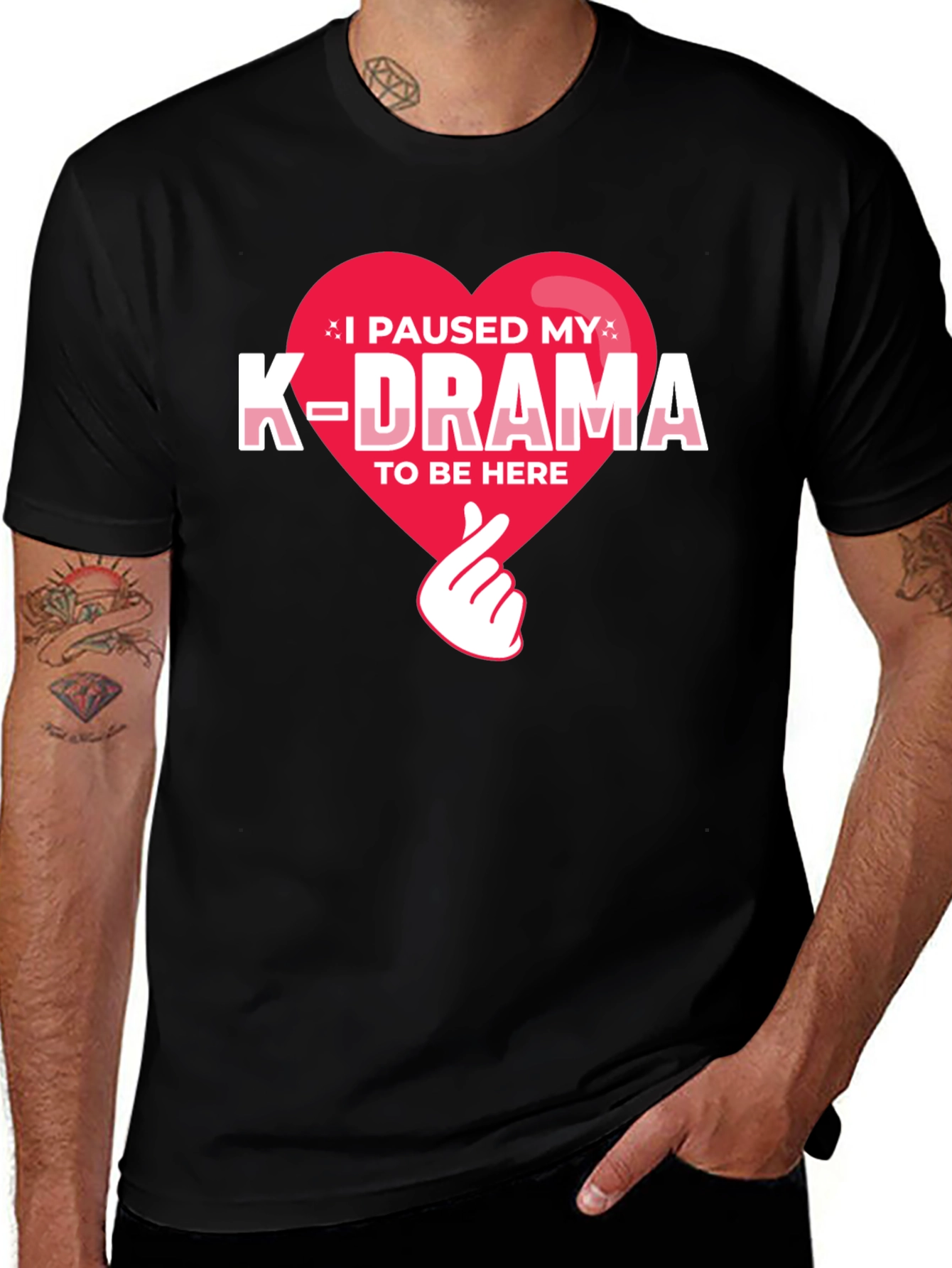 I Paused My K-Drama Graphic Tee