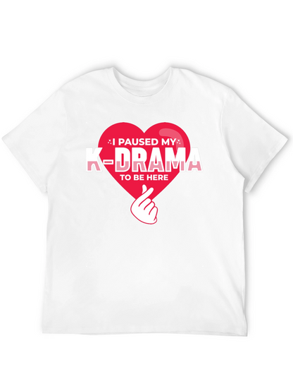 I Paused My K-Drama Graphic Tee