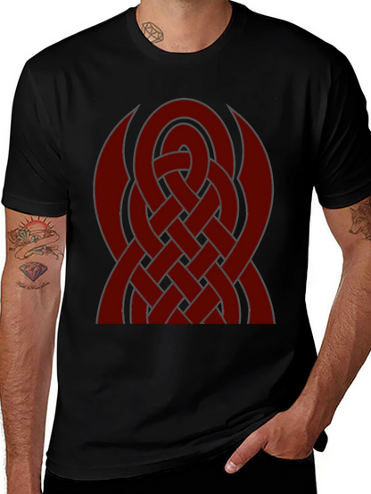 Celtic Knot Graphic Tee - Black