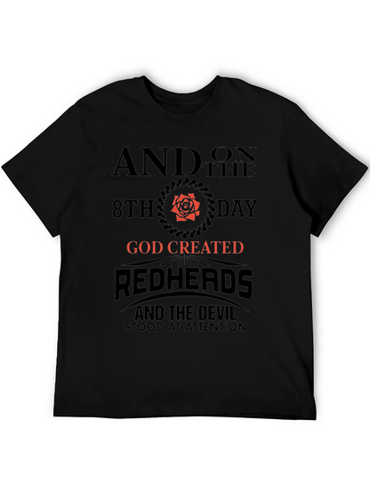 Redhead God Created Graphic Tee