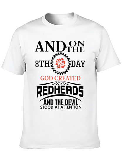 Redhead God Created Graphic Tee