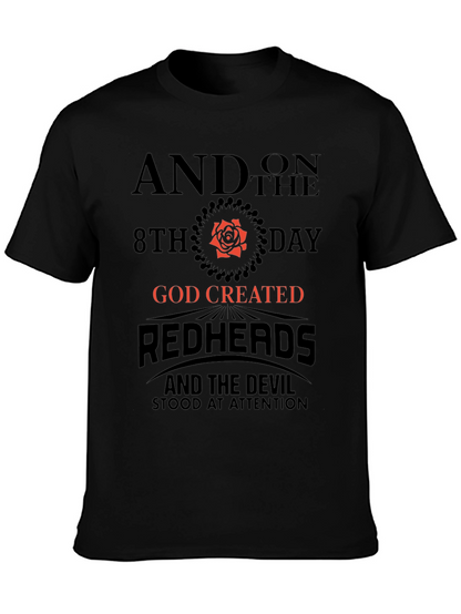 Redhead God Created Graphic Tee