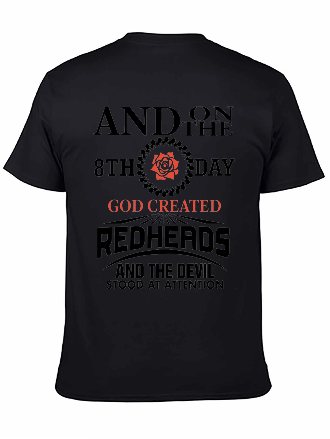 Redhead God Created Graphic Tee