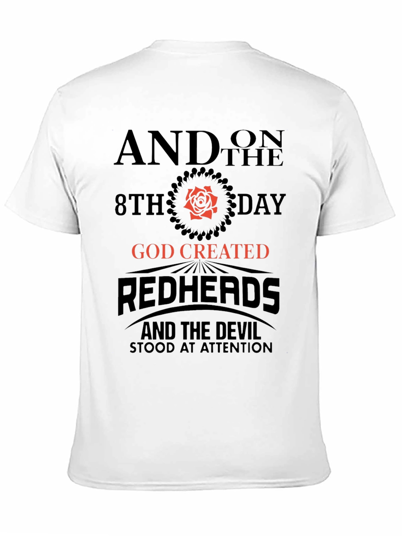 Redhead God Created Graphic Tee