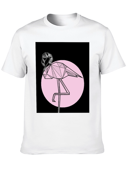 Geometric Flamingo Graphic T-Shirt