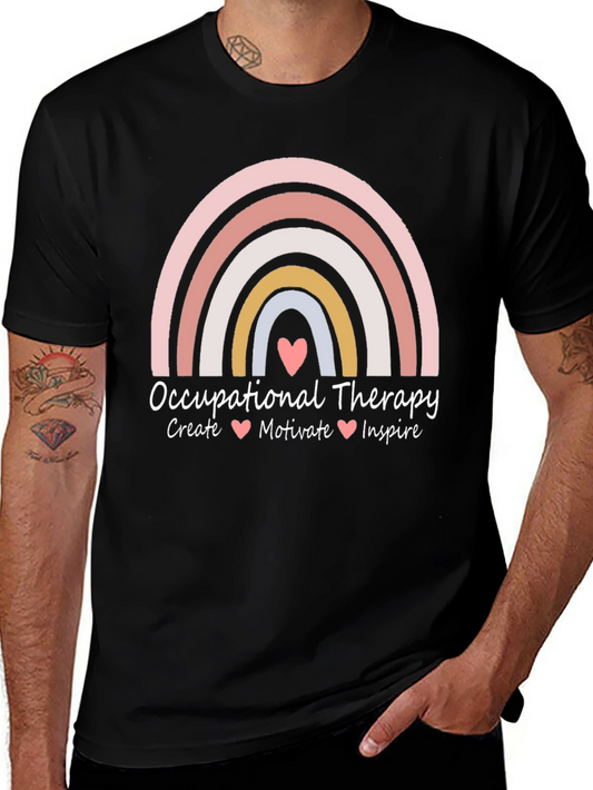 Occupational Therapy Rainbow Graphic Tee