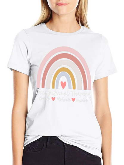 Occupational Therapy Rainbow Graphic Tee