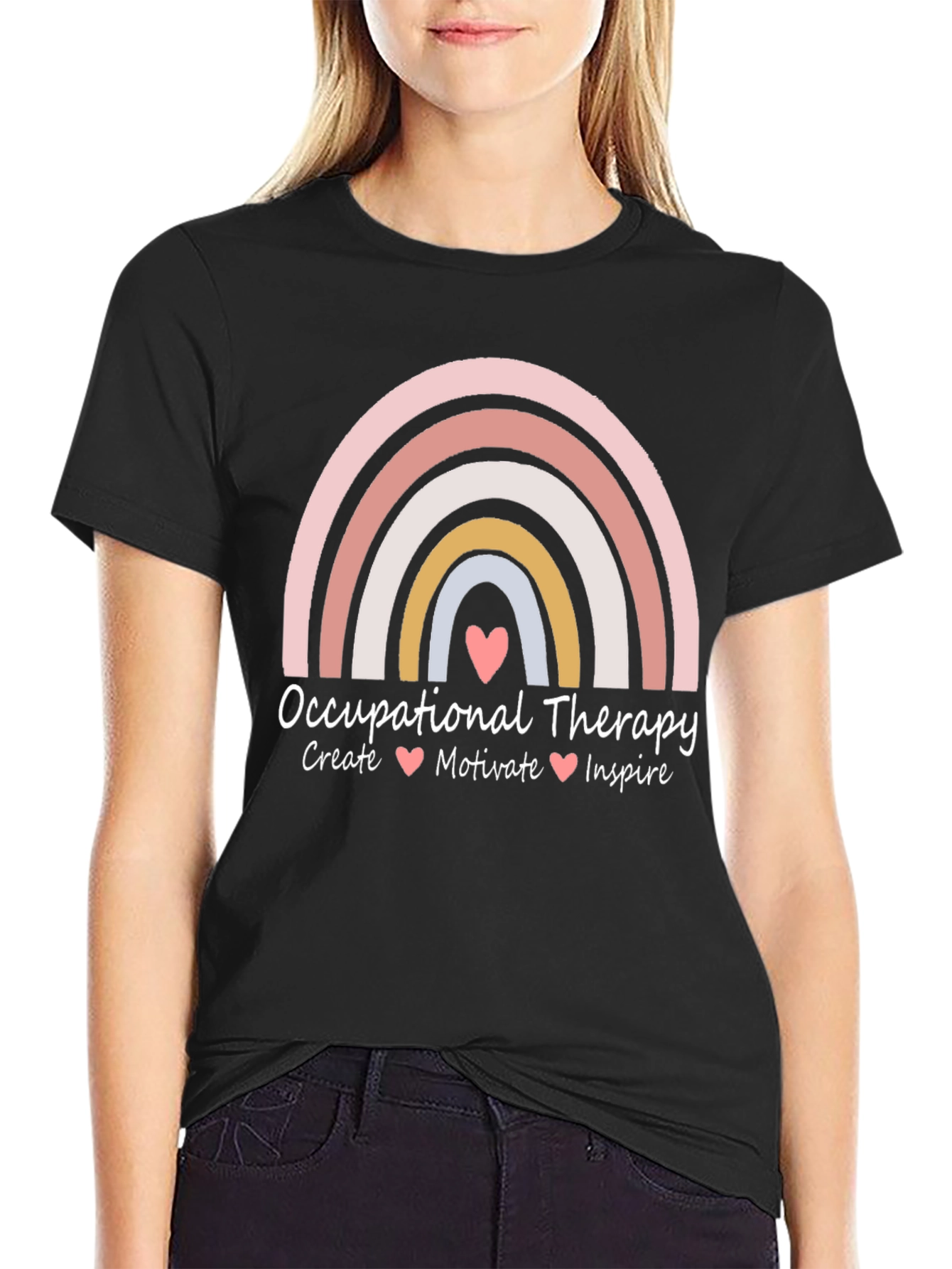 Occupational Therapy Rainbow Graphic Tee