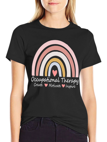 Occupational Therapy Rainbow Graphic Tee