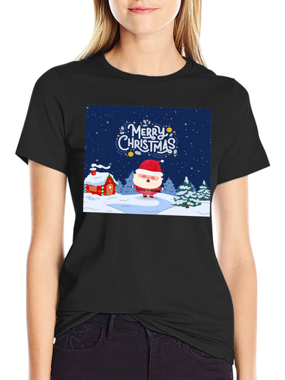 Festive Christmas Santa Graphic Tee