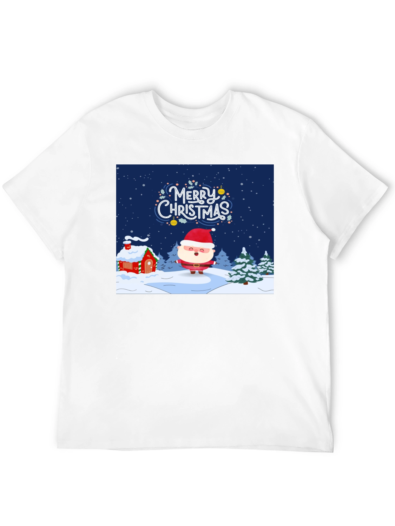 Festive Christmas Santa Graphic Tee