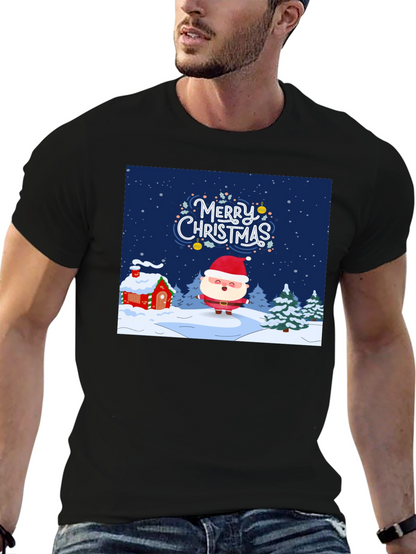 Festive Christmas Santa Graphic Tee