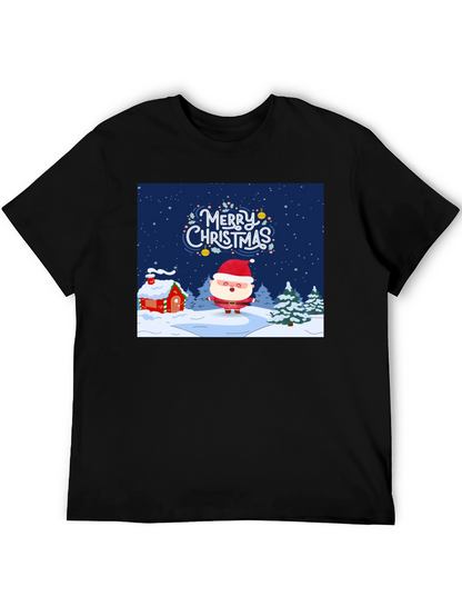 Festive Christmas Santa Graphic Tee