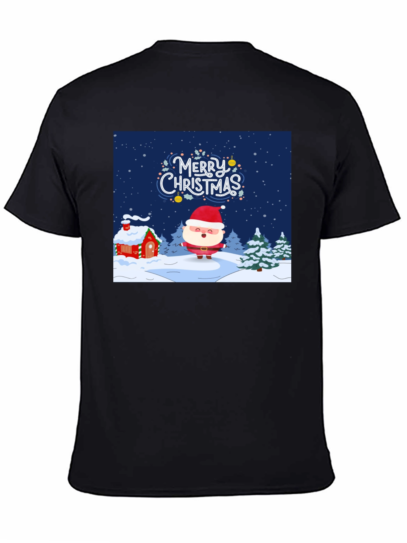 Festive Christmas Santa Graphic Tee