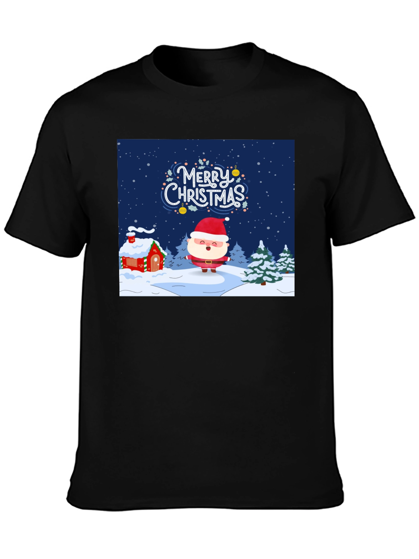 Festive Christmas Santa Graphic Tee