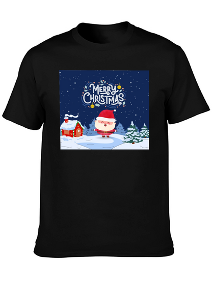 Festive Christmas Santa Graphic Tee