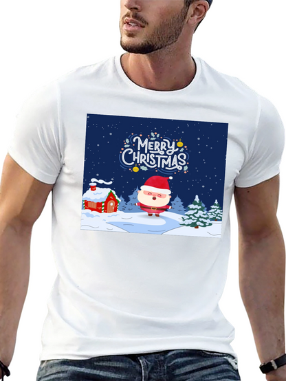 Festive Christmas Santa Graphic Tee