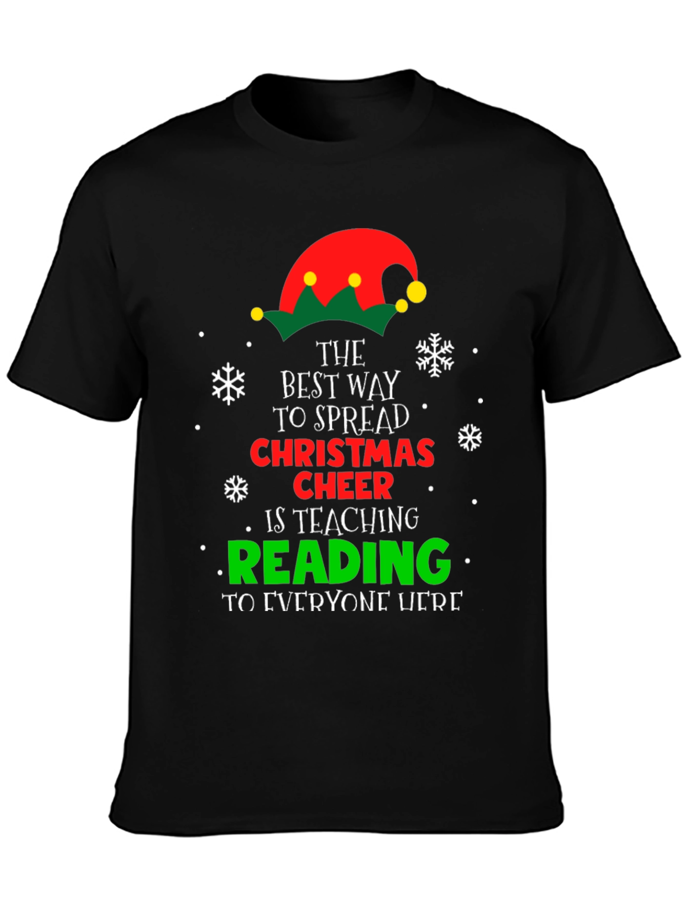 Christmas Cheer Reading Teacher T-Shirt