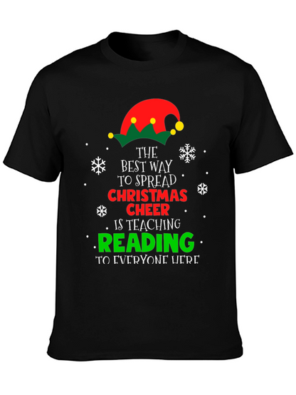 Christmas Cheer Reading Teacher T-Shirt