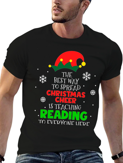 Christmas Cheer Reading Teacher T-Shirt