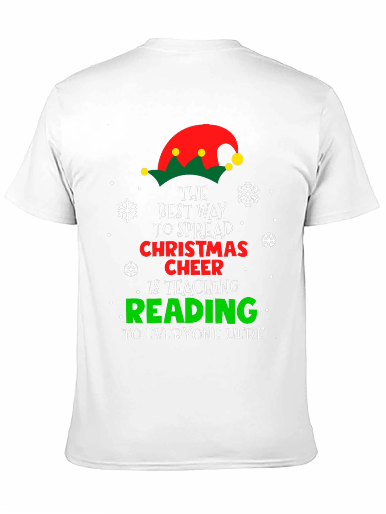 Christmas Cheer Reading Teacher T-Shirt