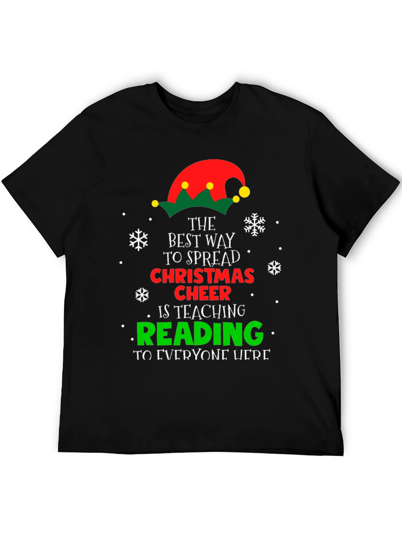 Christmas Cheer Reading Teacher T-Shirt