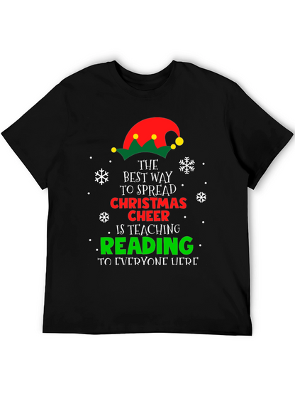 Christmas Cheer Reading Teacher T-Shirt