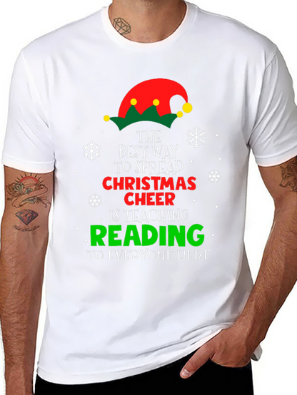 Christmas Cheer Reading Teacher T-Shirt