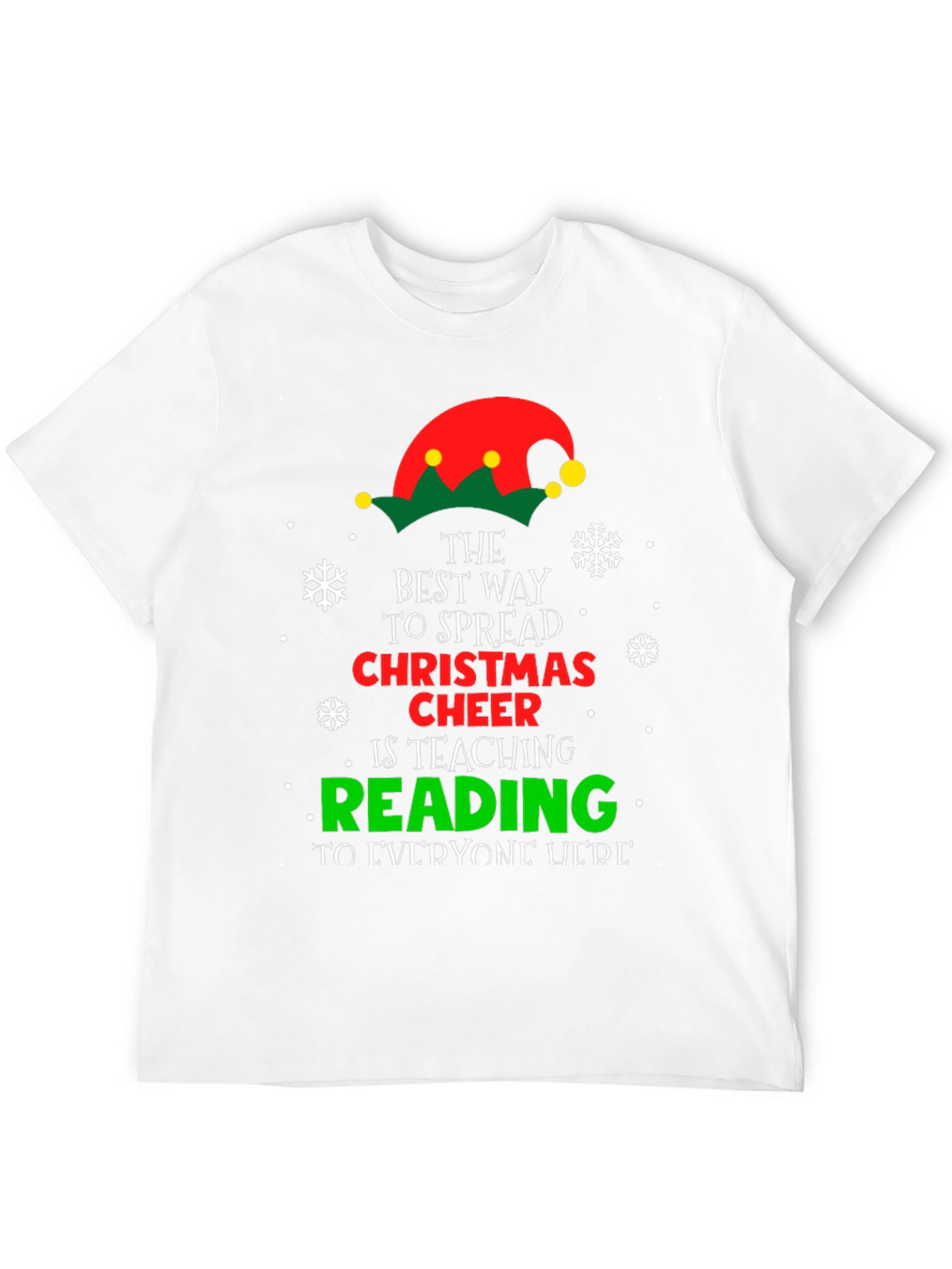Christmas Cheer Reading Teacher T-Shirt