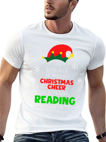 Christmas Cheer Reading Teacher T-Shirt
