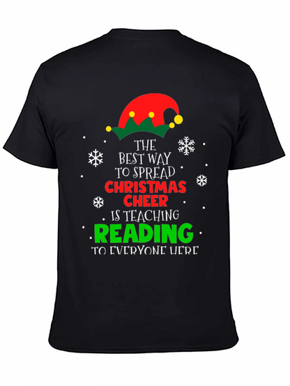 Christmas Cheer Reading Teacher T-Shirt