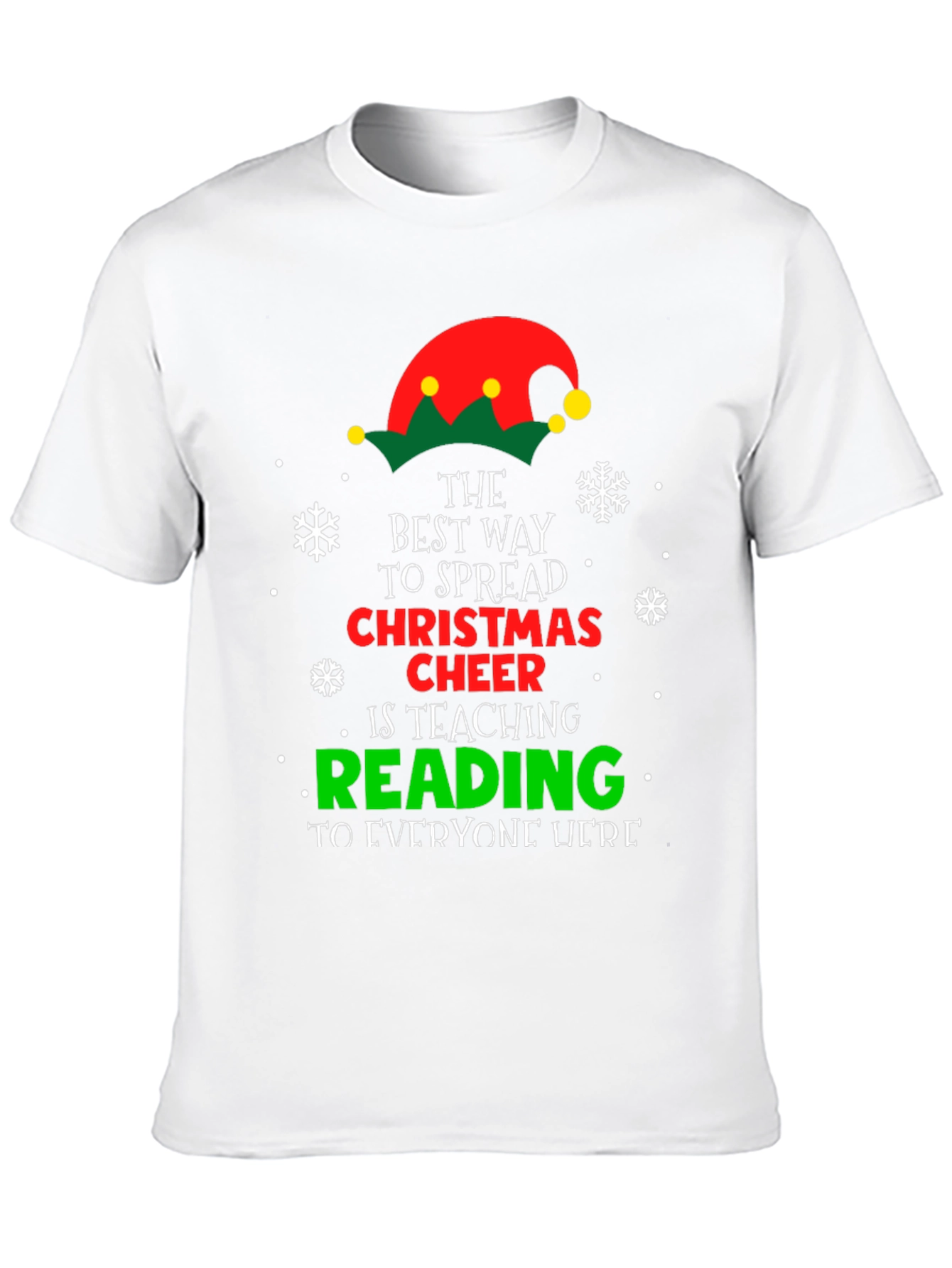 Christmas Cheer Reading Teacher T-Shirt