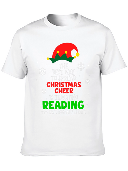 Christmas Cheer Reading Teacher T-Shirt