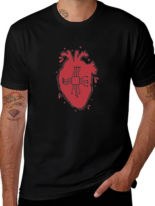 Tech Heart T-Shirt - Black