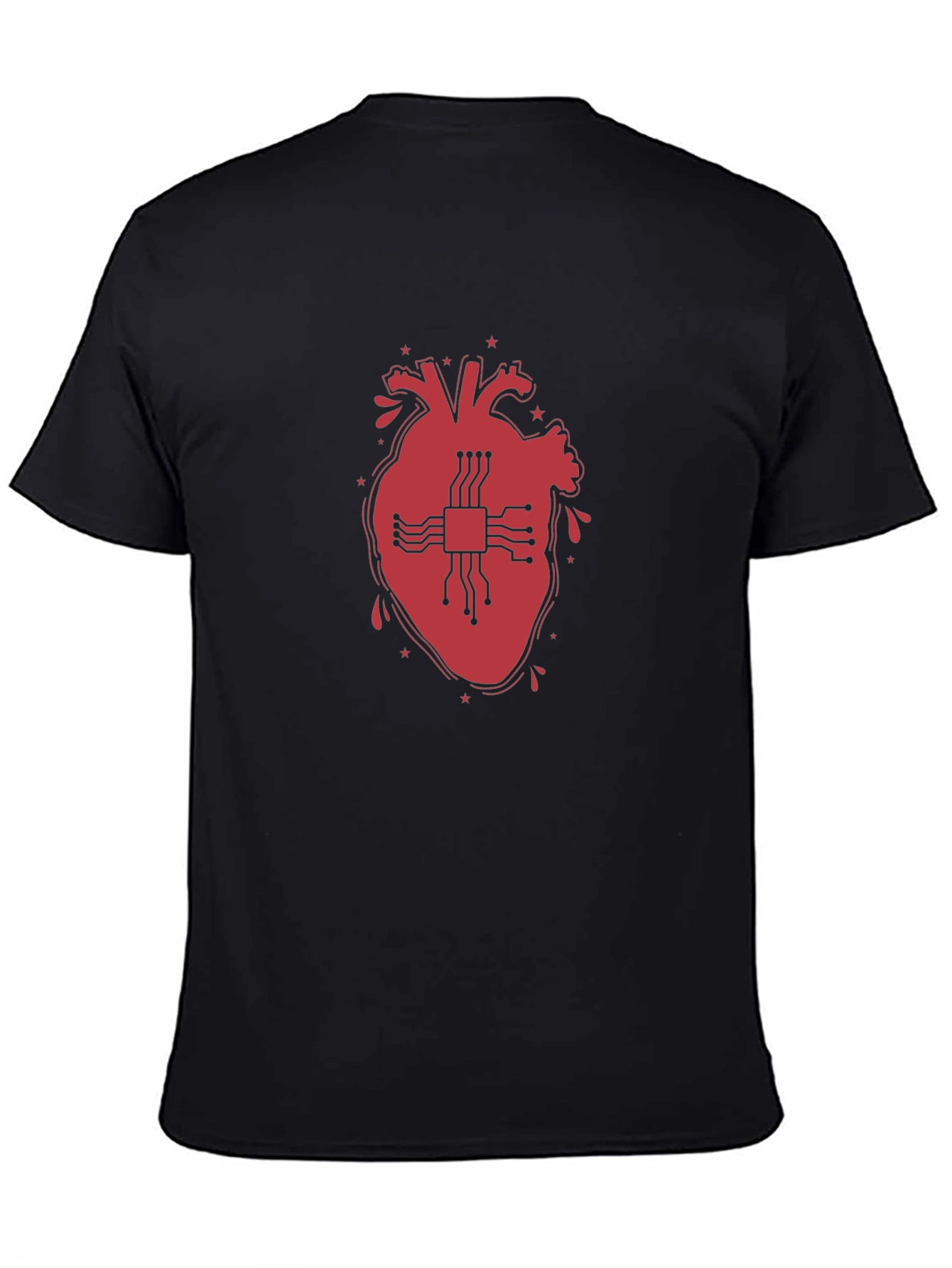 Tech Heart T-Shirt - Black