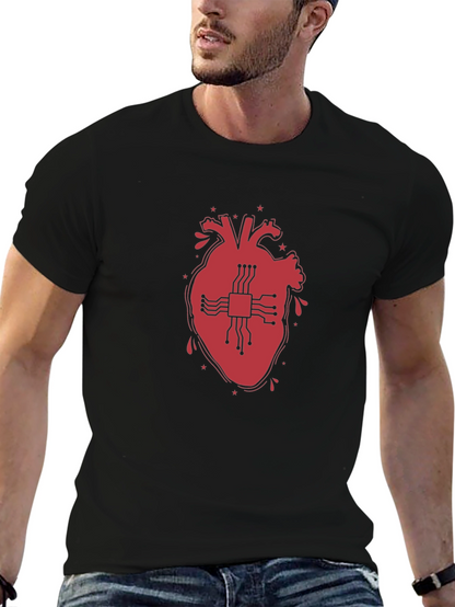 Tech Heart T-Shirt - Black