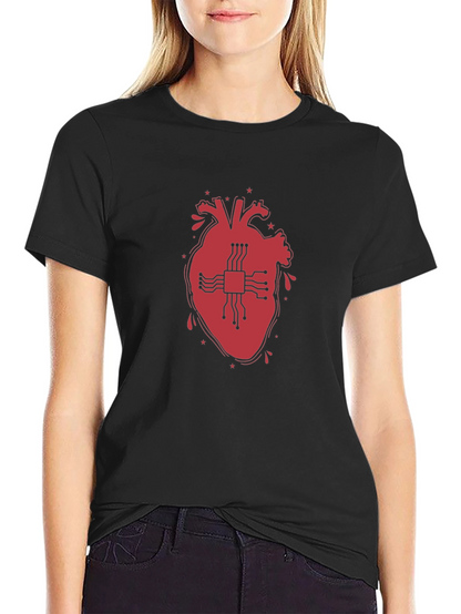 Tech Heart T-Shirt - Black