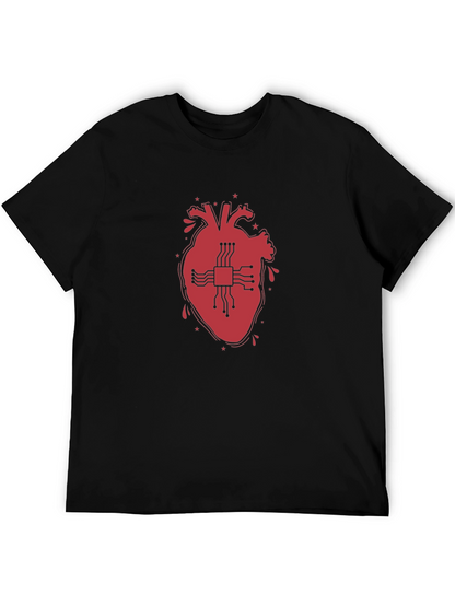 Tech Heart T-Shirt - Black