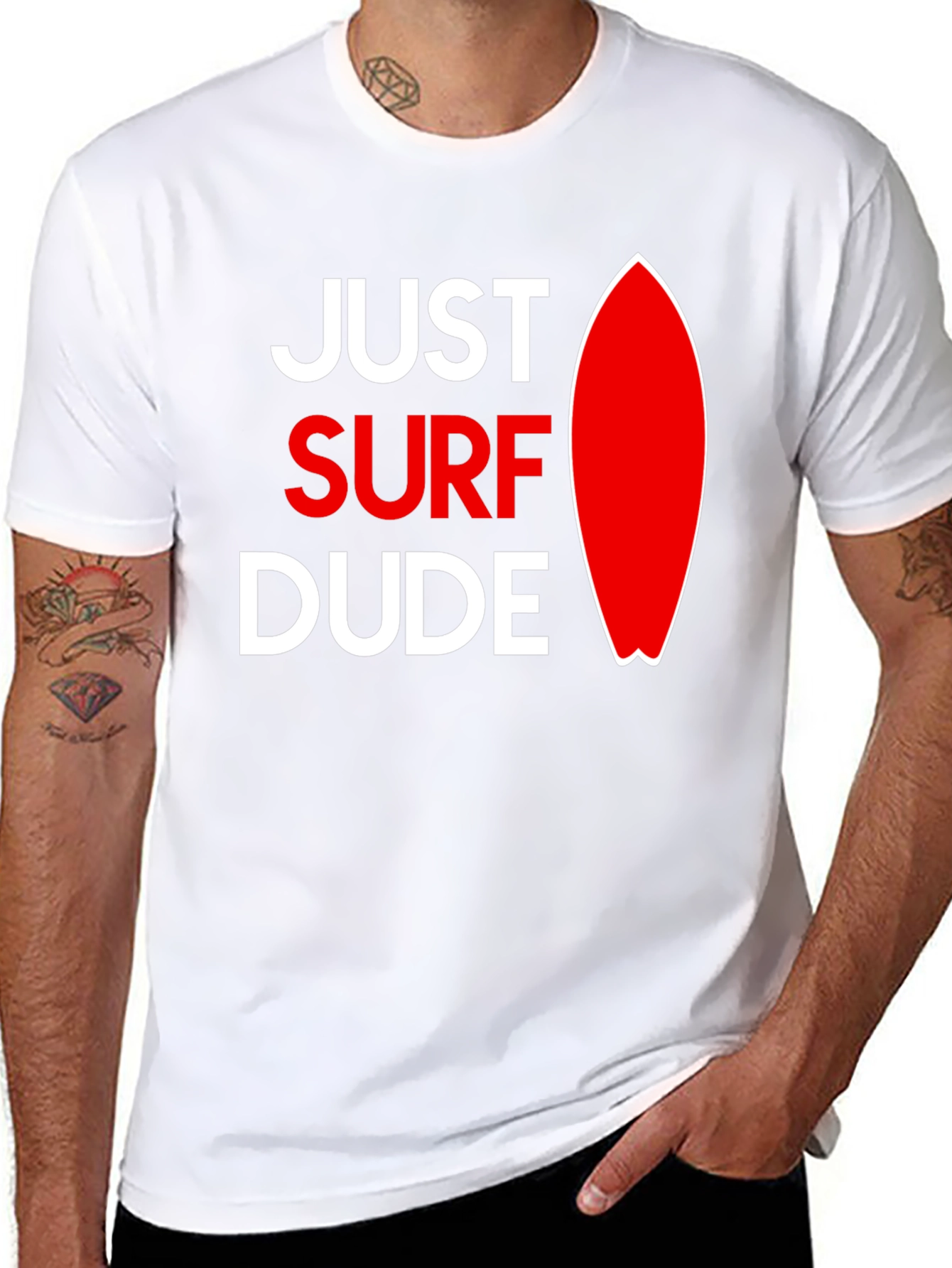 Just Surf Dude Graphic T-Shirt