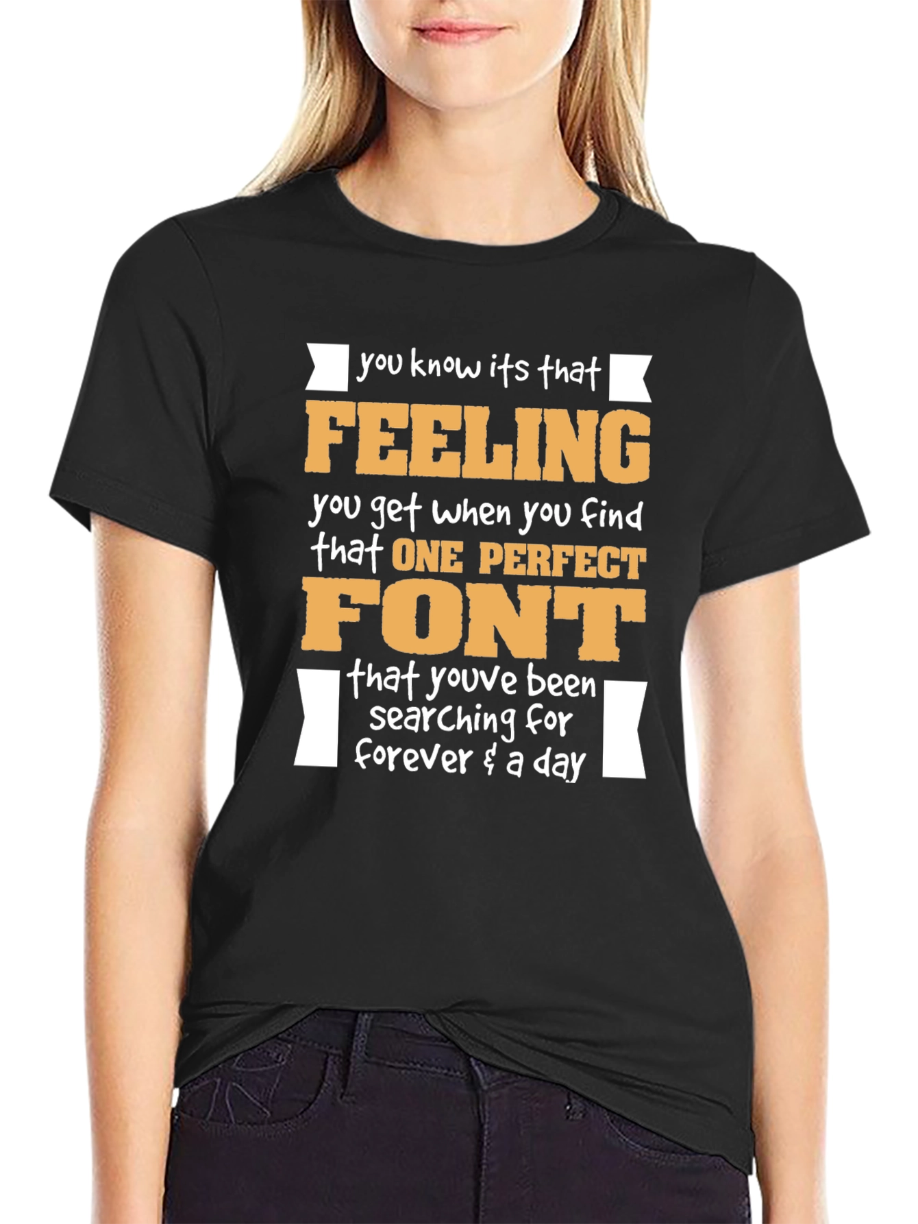 Funny Font Lover T-Shirt Design