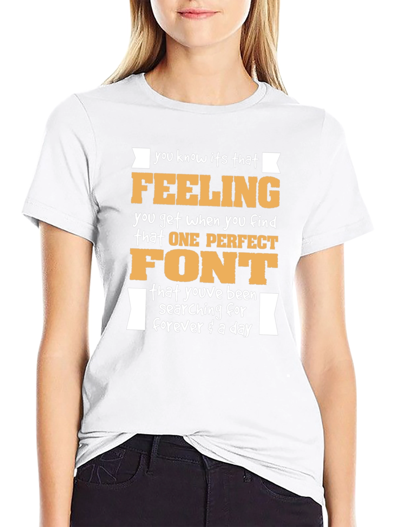 Funny Font Lover T-Shirt Design