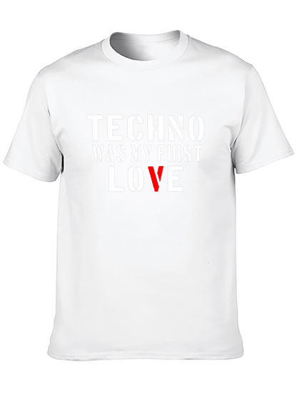 Techno My First Love Black T-Shirt