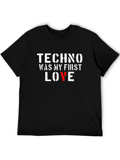 Techno My First Love Black T-Shirt