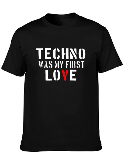 Techno My First Love Black T-Shirt